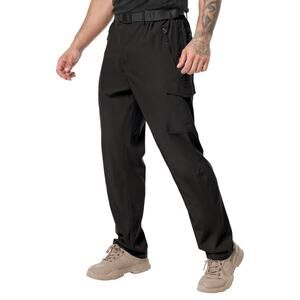 NATUVENIX Men’s Black Quick-Dry Hiking Fishing Travel Work Pants Small 28”x30”